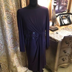 NWT Long Sleeved Adrianna Papell Jersey Dress